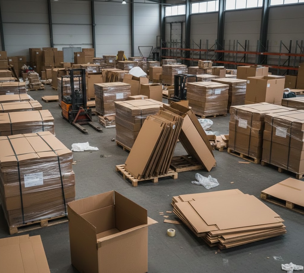 Warehouse operations — forklifts and pallets